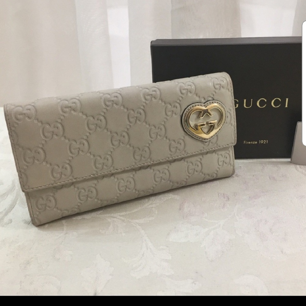 Gucci Logo Monogrammed Leather Long Wallet